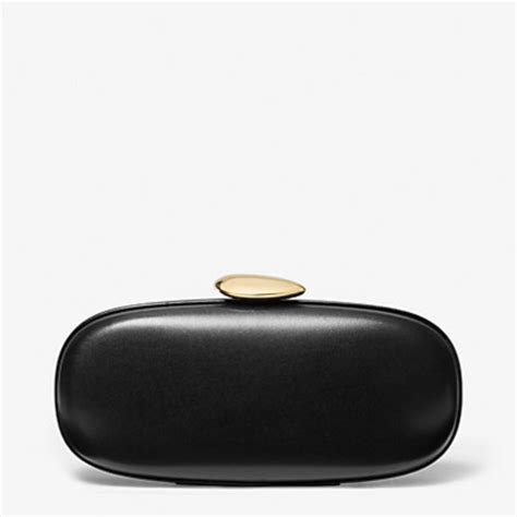 tina bag with gold studs michael kors|Tina Small Patent Leather Minaudière .